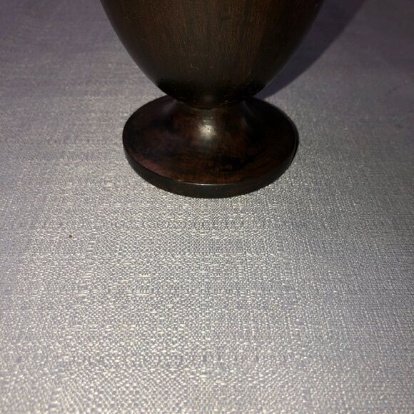 Vintage Wooden Bud Vase, Simple Elegance, Moroccan Style, Asian Wood, Flowers - Picture 4 of 7
